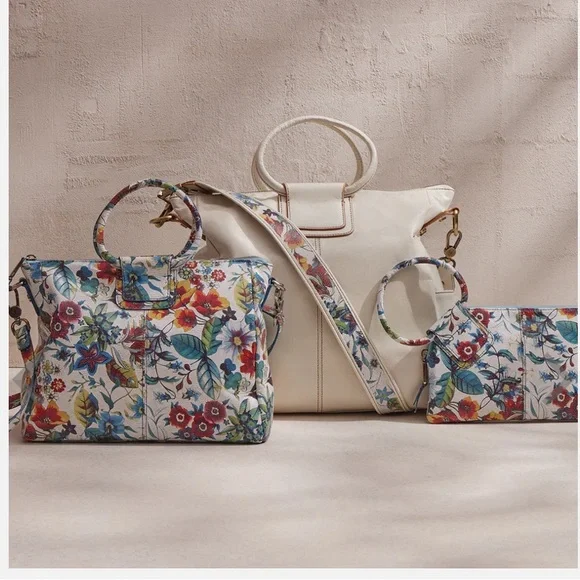 NWT HOBO Sheila Medium Satchel IN PRINTED LEATHER